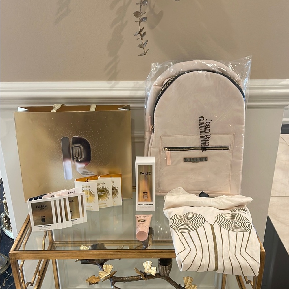 Jean Paul Gaultier Pink Backpack and Gift Set